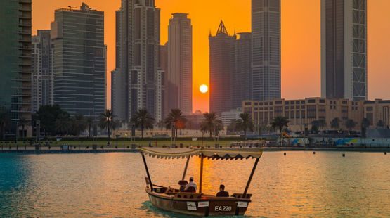 Tramonto a Dubai Marina