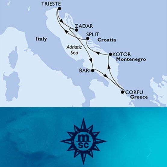 Crociera Mediterraneo MSC da Trieste