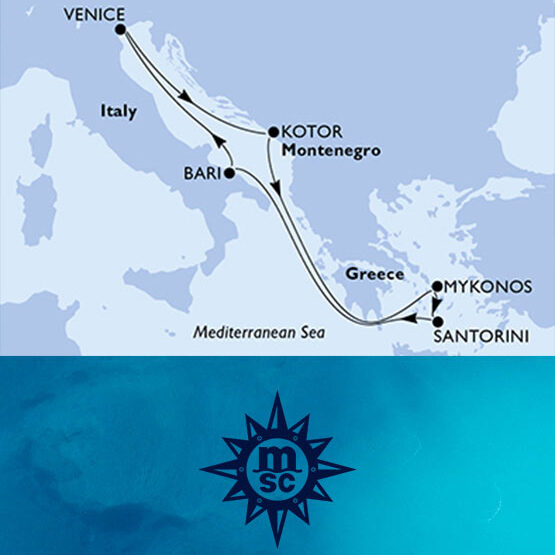 Crociera Mediterraneo MSC da Venezia