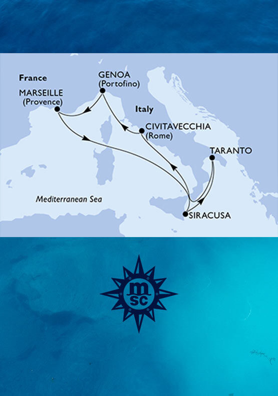 Crociera Mediterraneo MSC da Genova